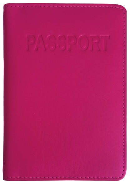Antique Saddle Genuine Leather RFID Passport Cover