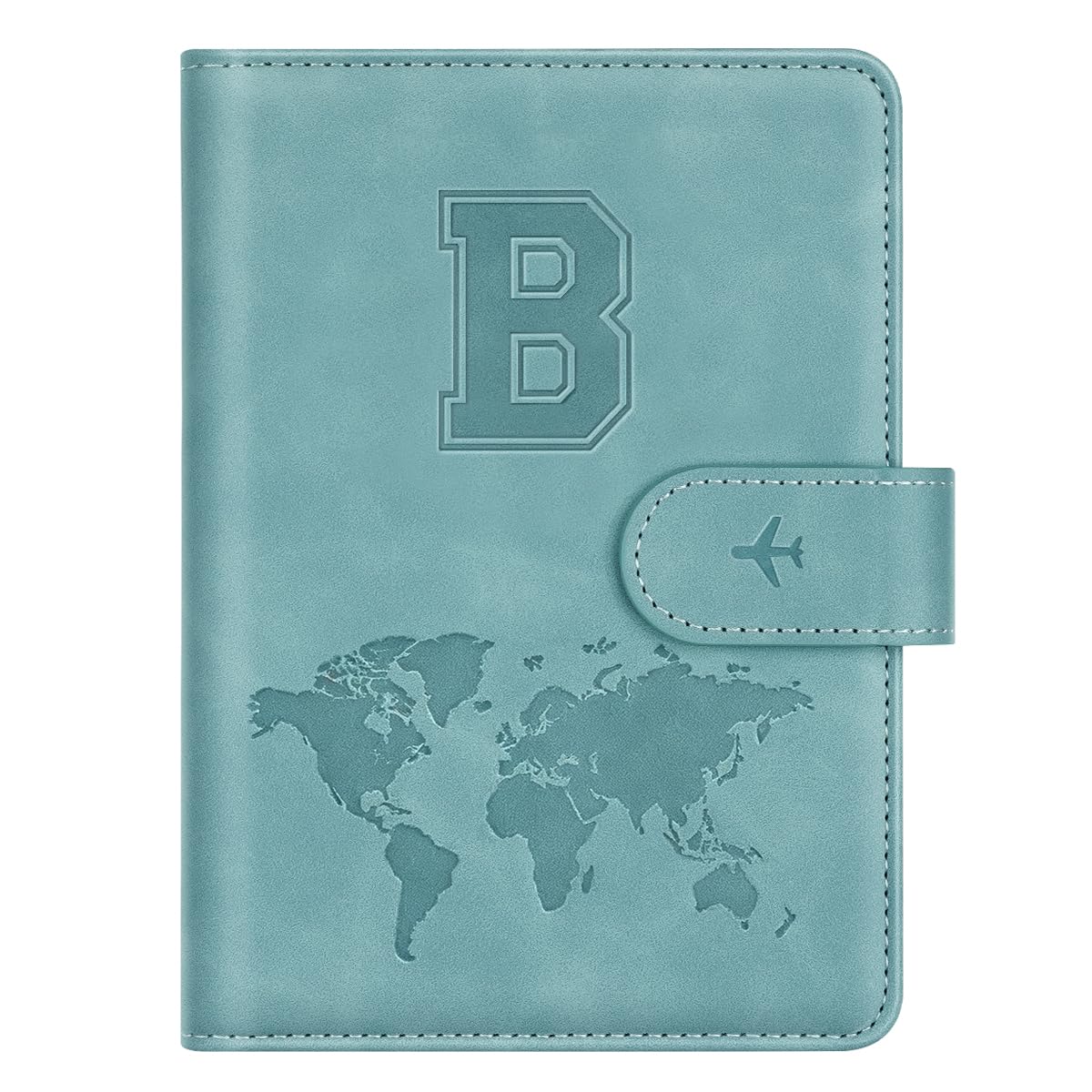 Passport Holder Cover Initial Letter A-Z Travel Wallet Personalized