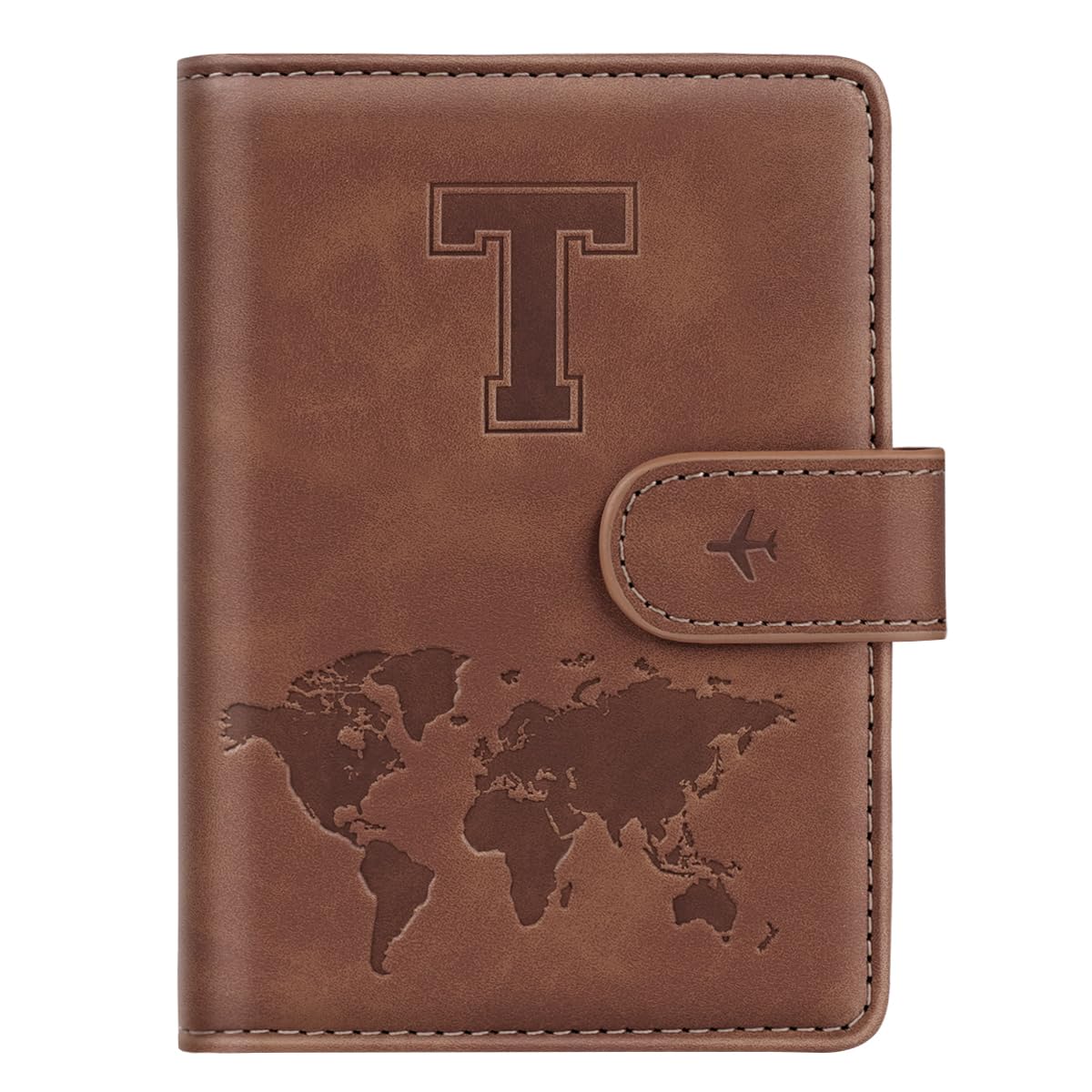 Passport Holder Cover Initial Letter A-Z Travel Wallet Personalized