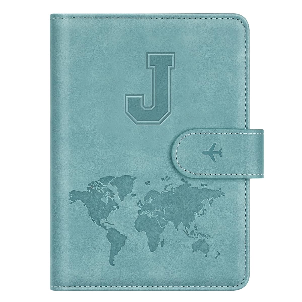 Passport Holder Cover Initial Letter A-Z Travel Wallet Personalized