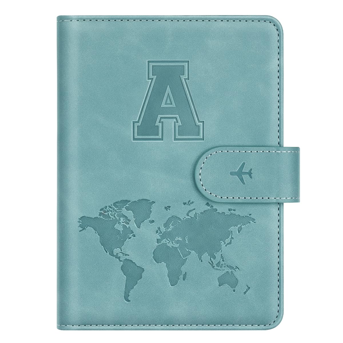 Passport Holder Cover Initial Letter A-Z Travel Wallet Personalized