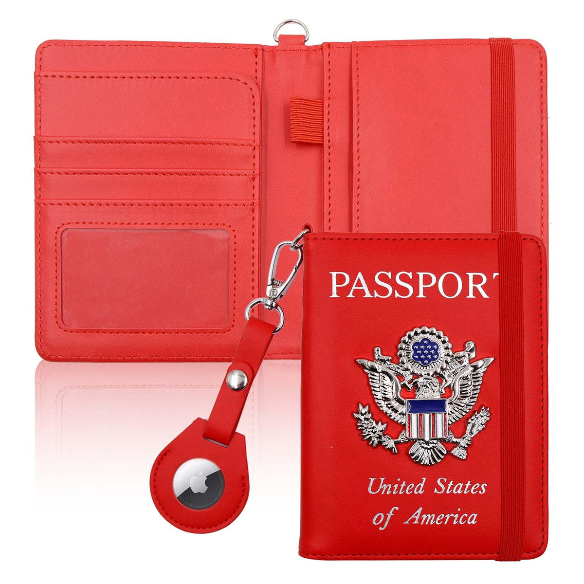 Passport Holder for Travel,Passport Cover Case with RFID (purple)