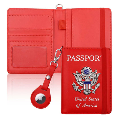 Passport Holder for Travel,Passport Cover Case with RFID (purple)