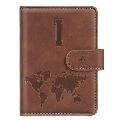 Passport Holder Cover Initial Letter A-Z Travel Wallet Personalized