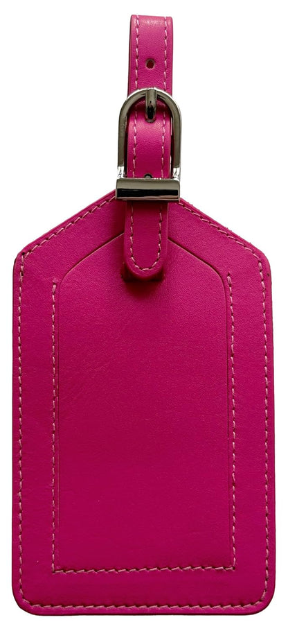 Emerald Green Genuine Top Grain Leather Luggage Tag