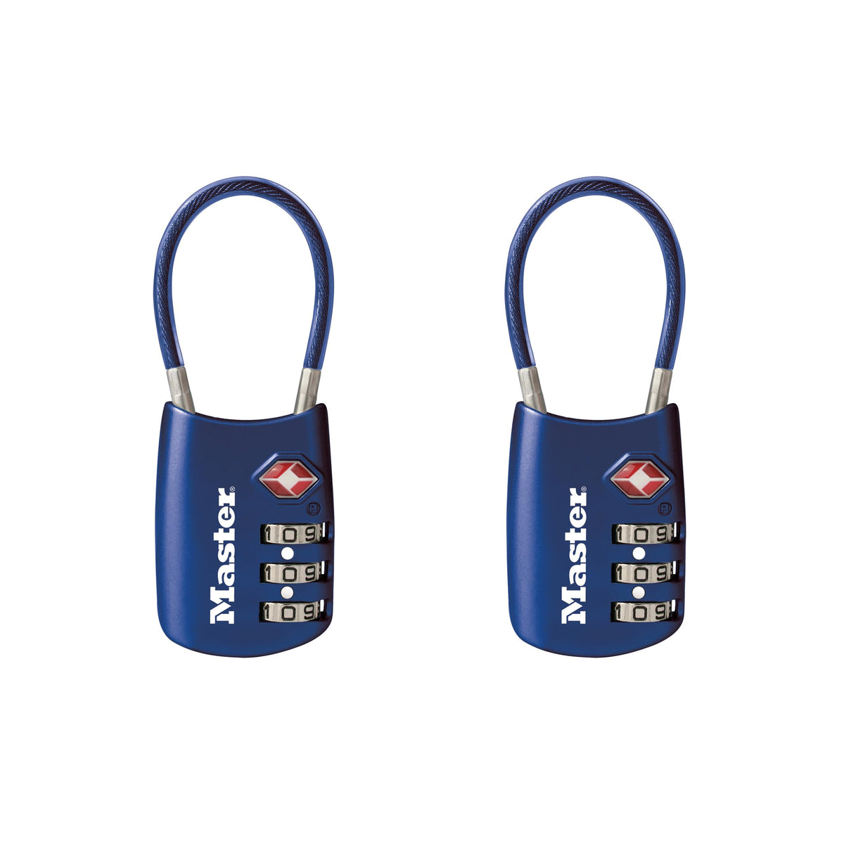 Master Lock 4688D Set Your Own Combination TSA Approved Luggage Lock, 1 Pack, Red