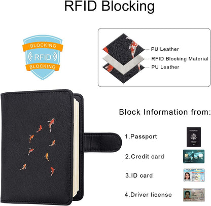 WALNEW Passport Holder for Travel, RFID Passport Wallet, Travel Essentials