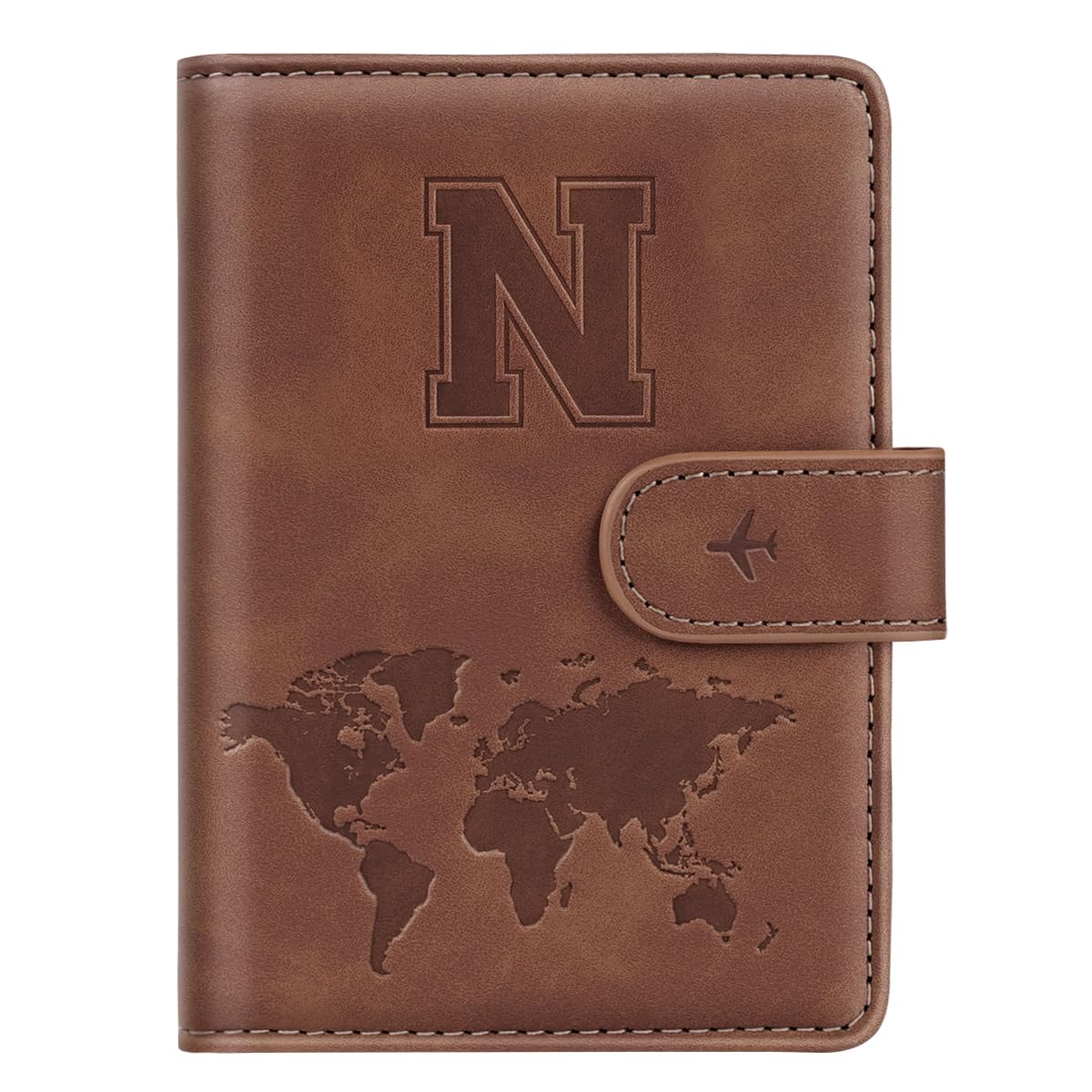 Passport Holder Cover Initial Letter A-Z Travel Wallet Personalized