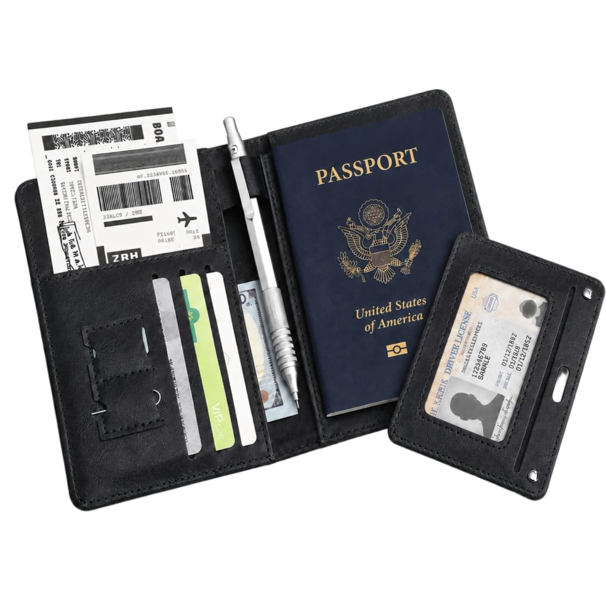 RFID Passport Holder for Travel, Slim Passport Wallet Travel