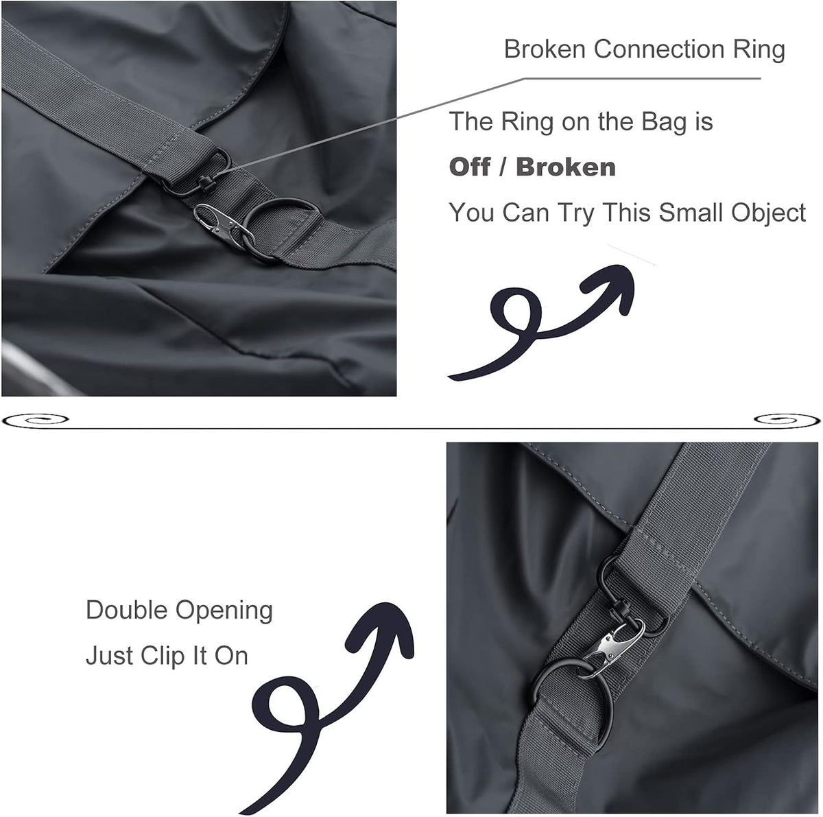 Zpsolution Zipper Clips Anti Theft, Zipper Locks for Backpacks, Purses
