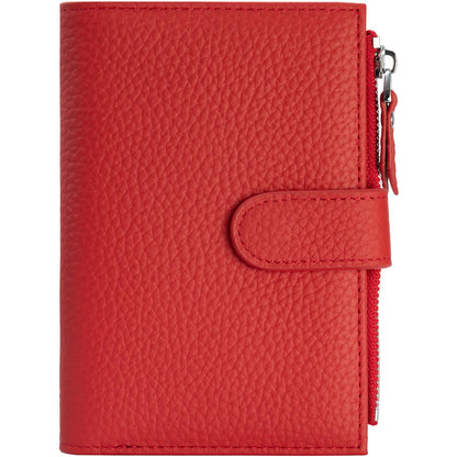 Passport wallet and Card Slot Combo RFID Blocking Leather Travel Passport Wallet for Men and Women with Zippered Coins Pocket Passport holder, Deep Green