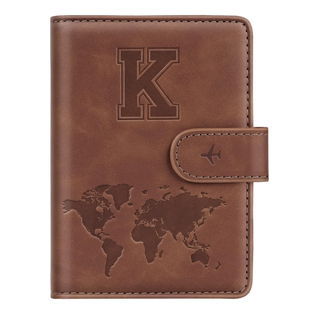 Passport Holder Cover Initial Letter A-Z Travel Wallet Personalized