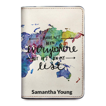Personalized Passport Holder - Custom Vegan Leather RFID Passport Cover