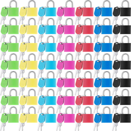 Yulejo 49 Pieces Small Locks with Keys, Mini Padlocks for Luggage Suitcase
