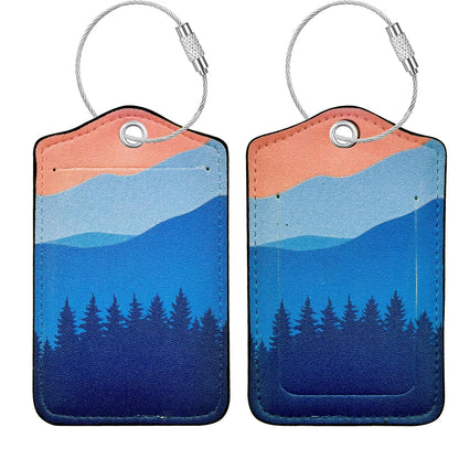 Luggage Tag, Premium Faux Leather Travel ID Tag, Stylish Suitcase Accessory