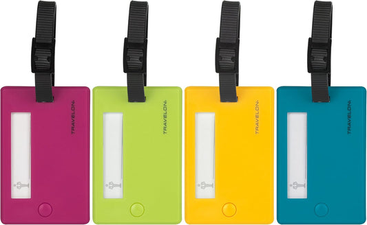 Travelon Travelon Set Of 4 Assorted Color Luggage Tags Luggage Tags, Assorted
