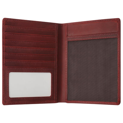 Jack&Chris Leather Passport Holder, Handmade Passport cover, Travel Wallet Cover Case for Men and Women, Leather Travel Documents Organizer Protector, JC107
