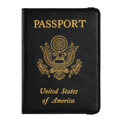 ALAZA Passport Holder, USA Leopard Passport Cover Travel Wallet with Credit Card Slots Rfid Wallet Waterproof Documents Organizer Women Men