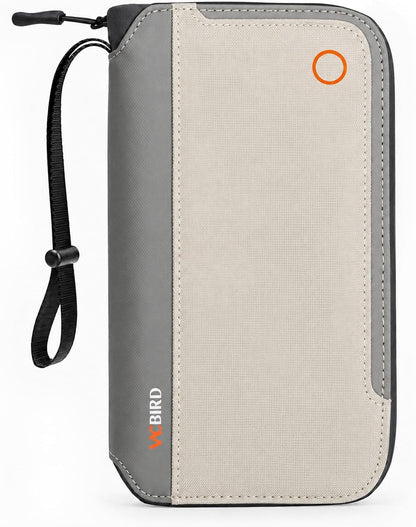 Vacbird Family Passport Holder, RFID Travel Wallet with Magnetic Pocket