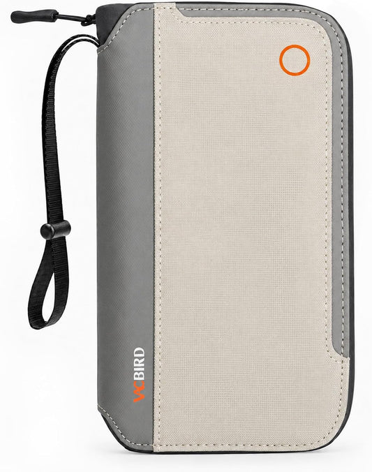 Vacbird Family Passport Holder, RFID Travel Wallet with Magnetic Pocket