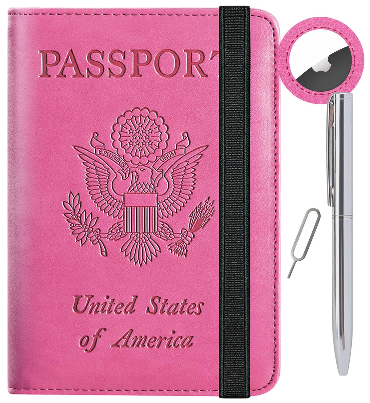 Airtag Passport Holder, Travel Essentials, Passport Cover, RFID Wallet