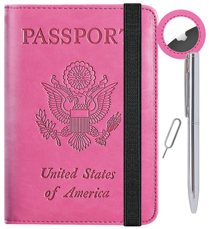 Airtag Passport Holder, Travel Essentials, Passport Cover, RFID Wallet
