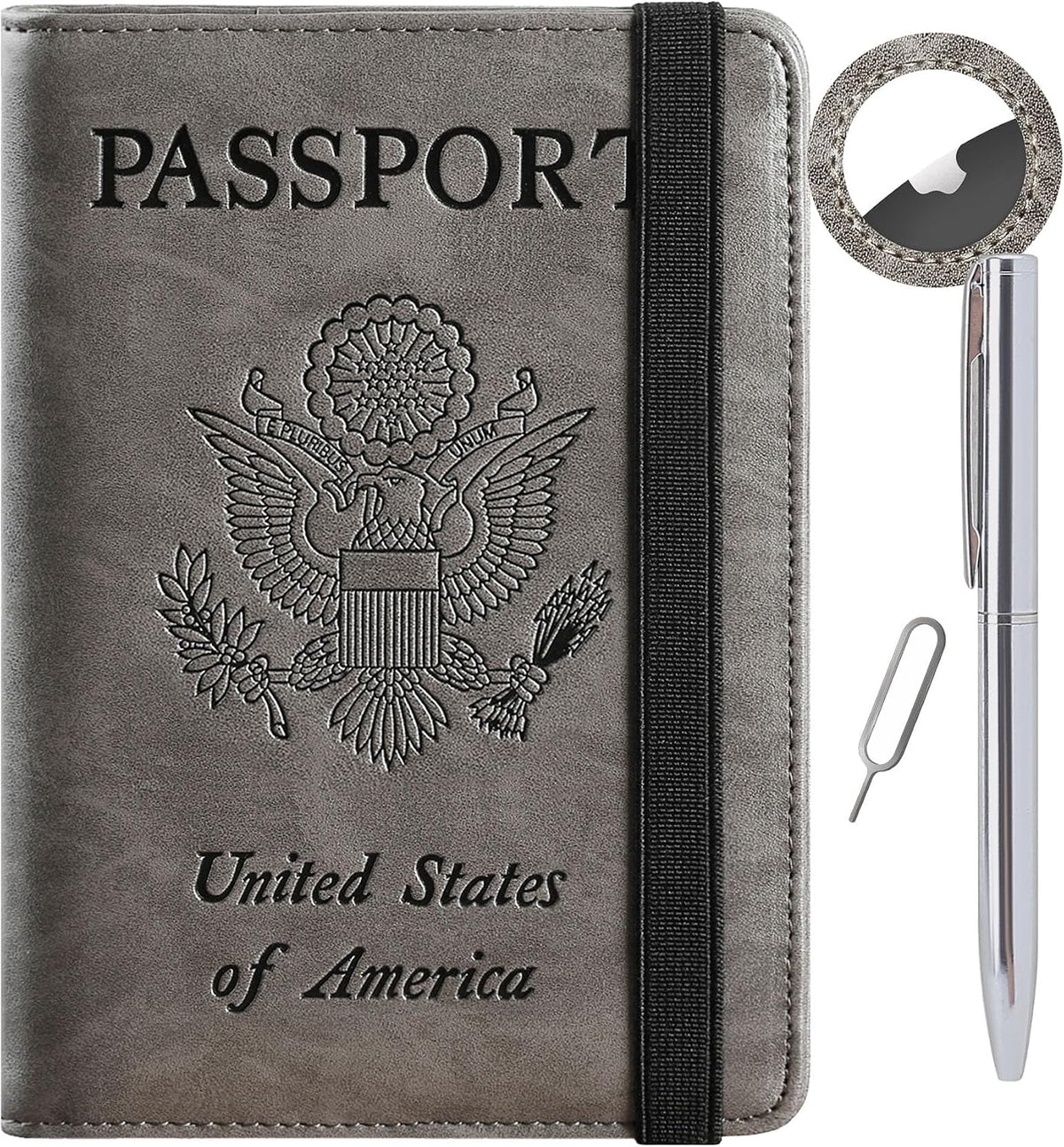 Airtag Passport Holder, Travel Essentials, Passport Cover, RFID Wallet