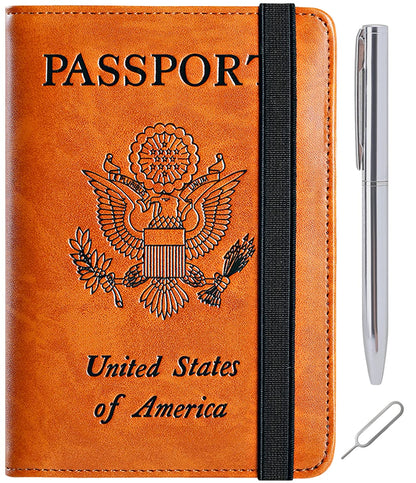 Airtag Passport Holder, Travel Essentials, Passport Cover, RFID Wallet