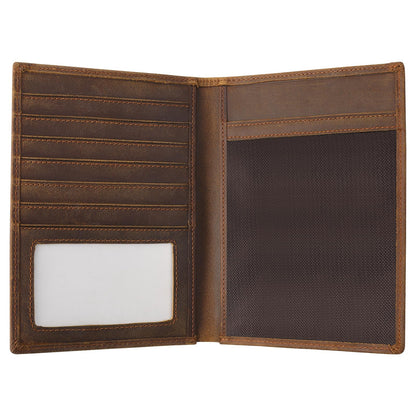 Jack&Chris Leather Passport Holder, Handmade Passport cover, Travel Wallet Cover Case for Men and Women, Leather Travel Documents Organizer Protector, JC107