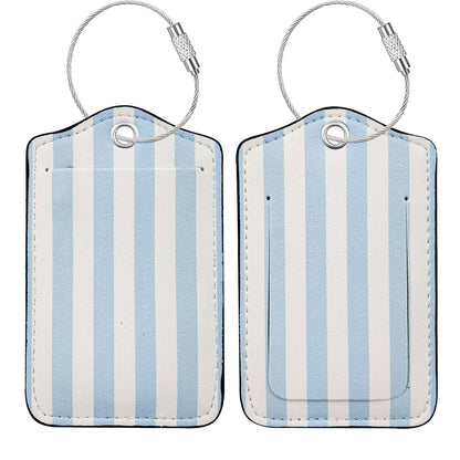 Luggage Tag, Premium Faux Leather Travel ID Tag, Stylish Suitcase Accessory