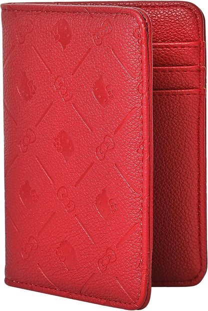 Hello Kitty Passport Holder for Travel Official License, Black Passport