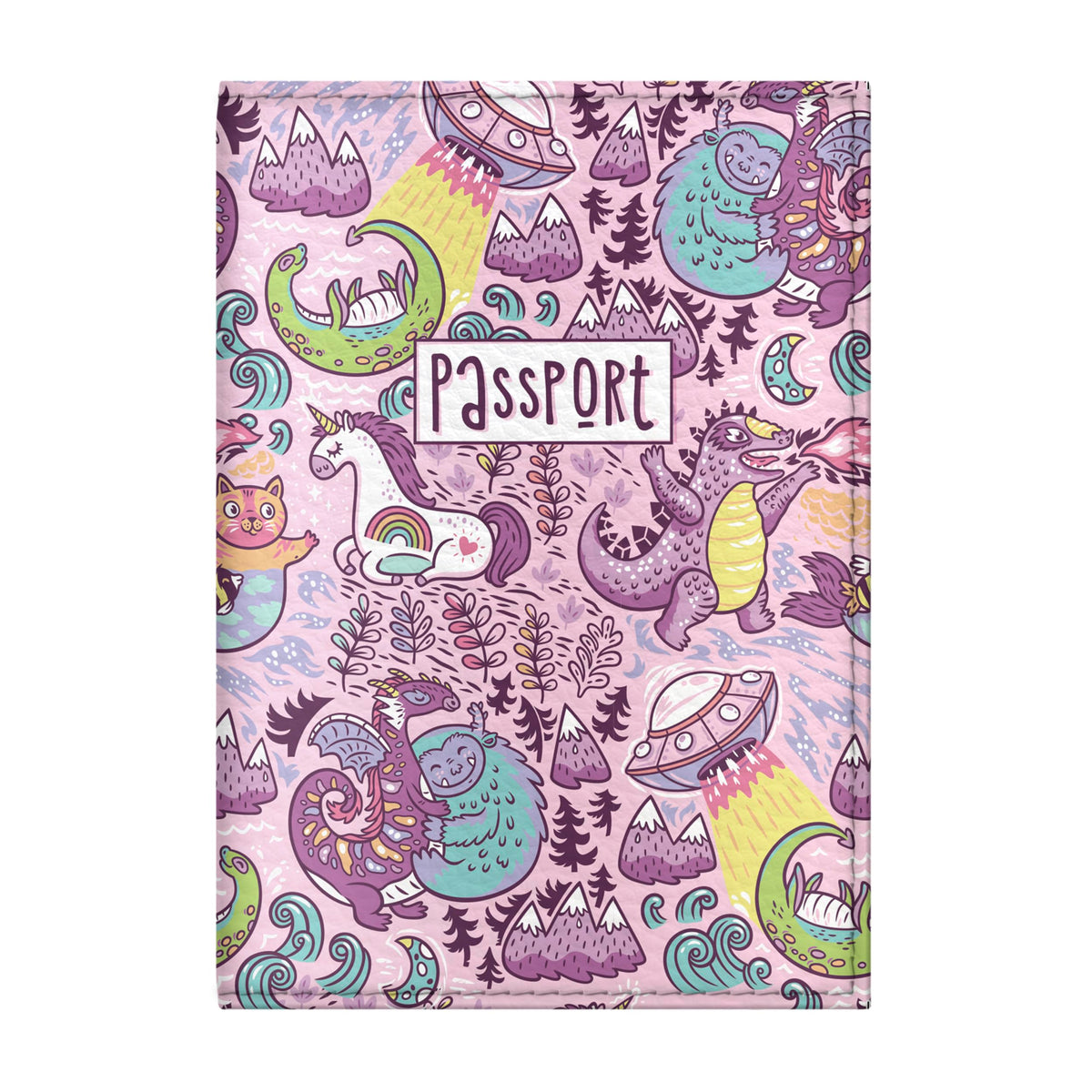 Passport Cover for Kids, Women and Men, Cute Travel Passport Holder (Tourist Pattern)