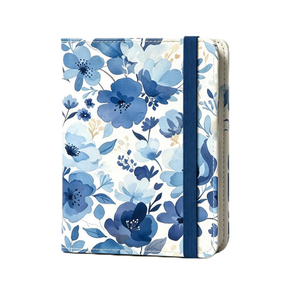 Passport Holder Featuring Delicate Pink and White Blooms PU Leather Travel Document Wallet Feminine Passport Cover for Women 5.9 x 4.3 Inches