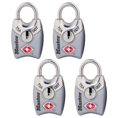 Master Lock 4689T TSA Approved Keyed Lock, 2 Pack, Colors May Vary