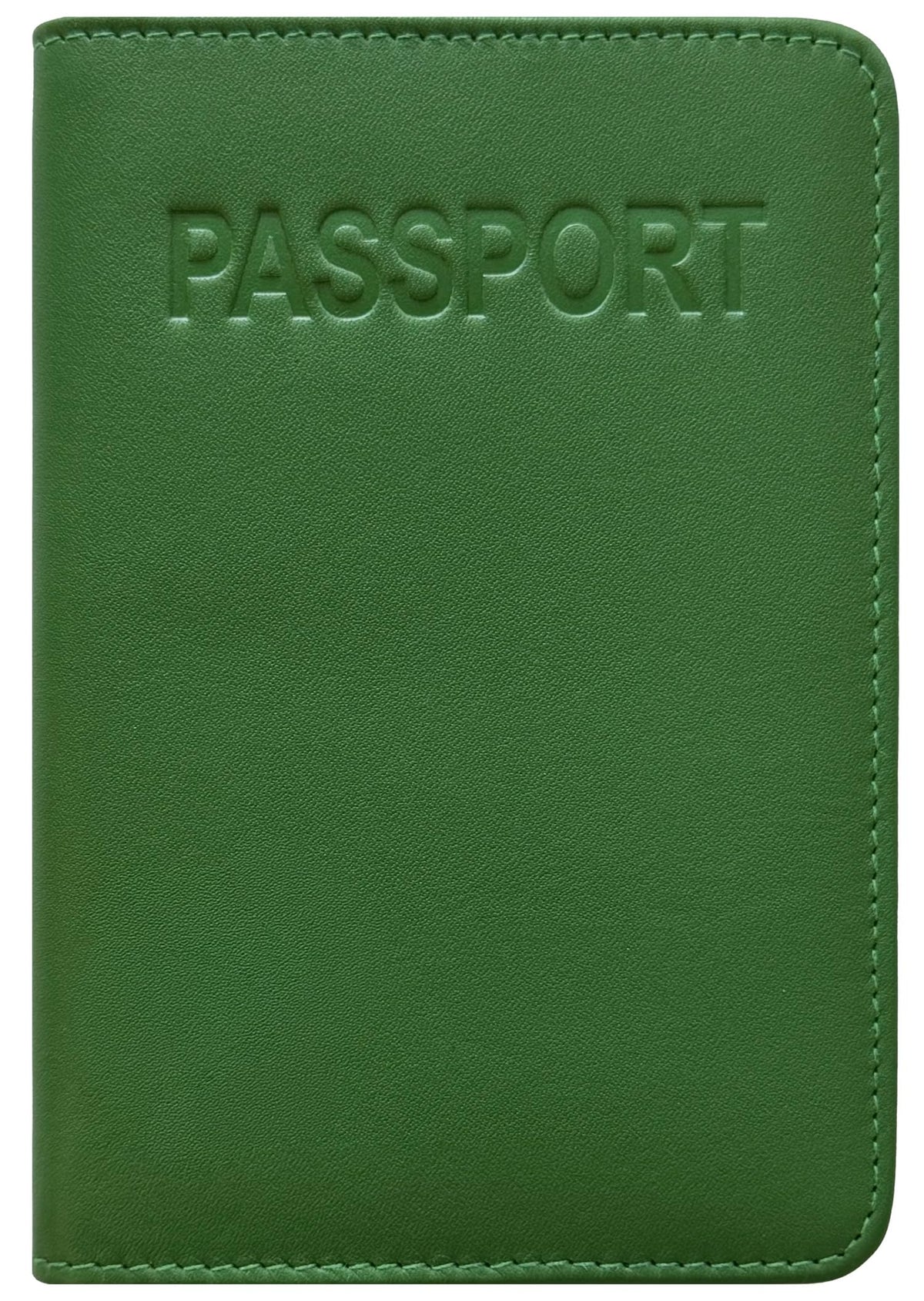 Antique Saddle Genuine Leather RFID Passport Cover
