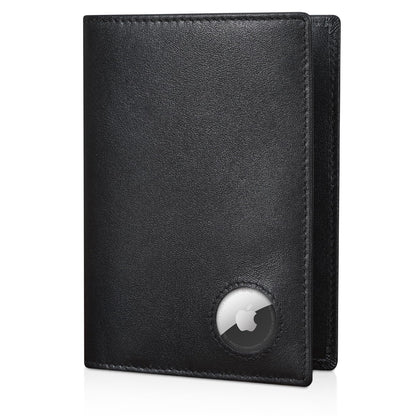 Polare Slim RFID Blocking Leather Passport Holder Travel Bifold Wallet For Men