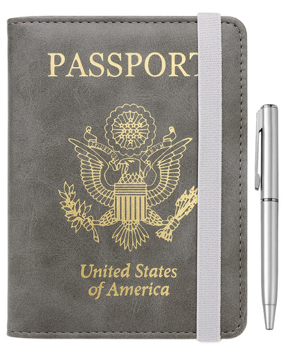 WALNEW Passport Holder for Travel, RFID Passport Wallet, Travel Essentials