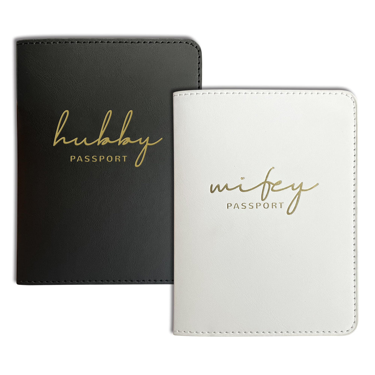 Mr&Mrs Gifts Matching Passport Covers for Mr and Mrs Honeymoon Essentials
