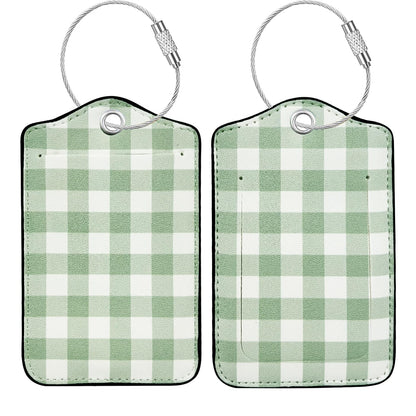 Luggage Tag, Premium Faux Leather Travel ID Tag, Stylish Suitcase Accessory