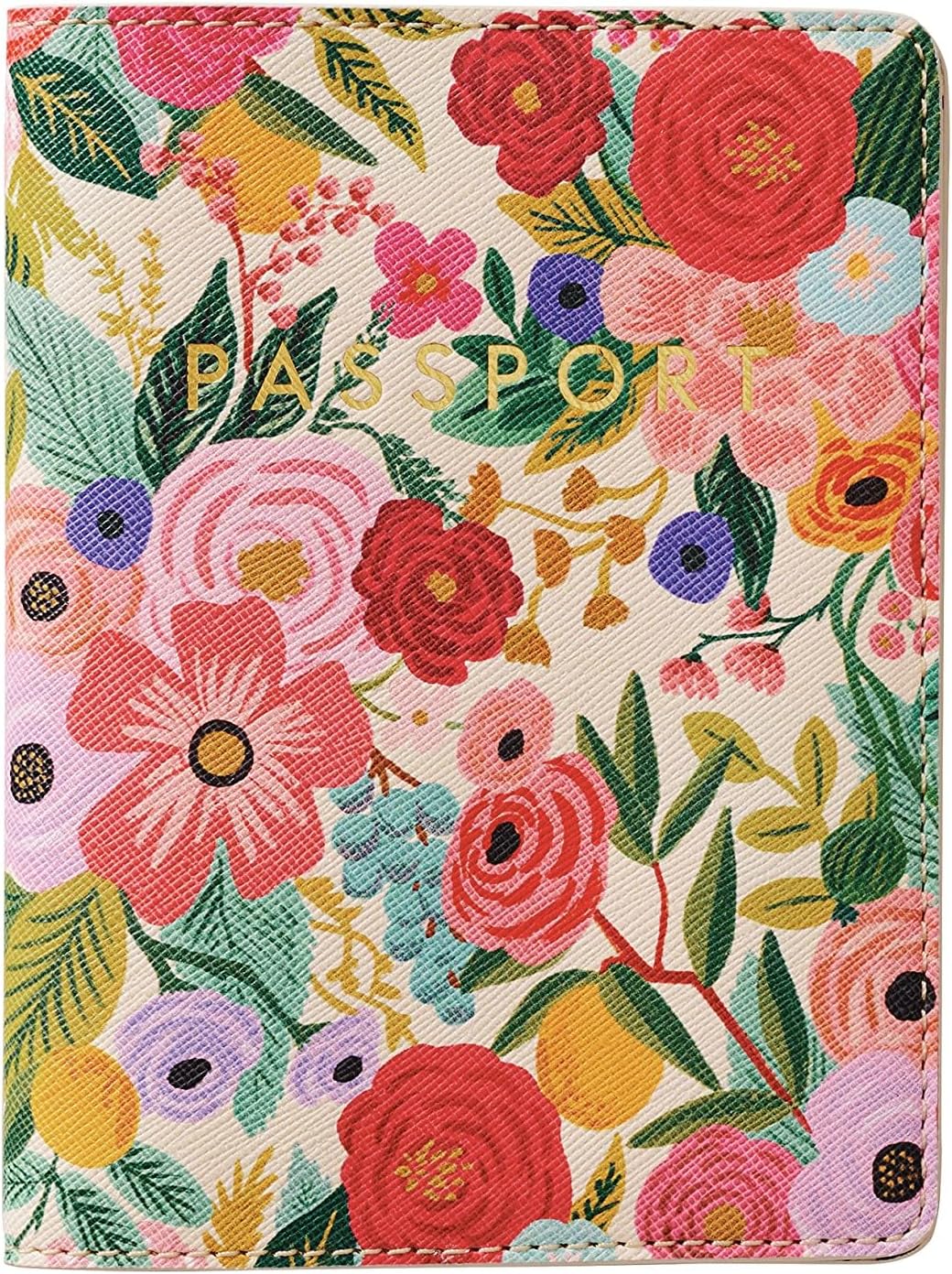 RIFLE PAPER CO. Garden Party Passport Holder, Fits Standard Passports