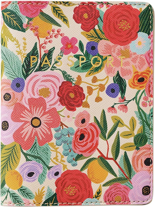 RIFLE PAPER CO. Garden Party Passport Holder, Fits Standard Passports