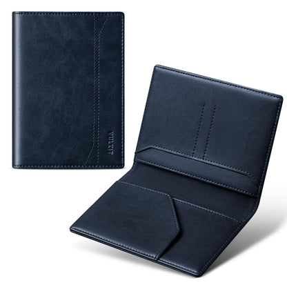 VULKIT Passport Holder for Travel, Rfid Blocking Passport Cover, Slim Travel Wallet for Men & Women, Charcoal Black