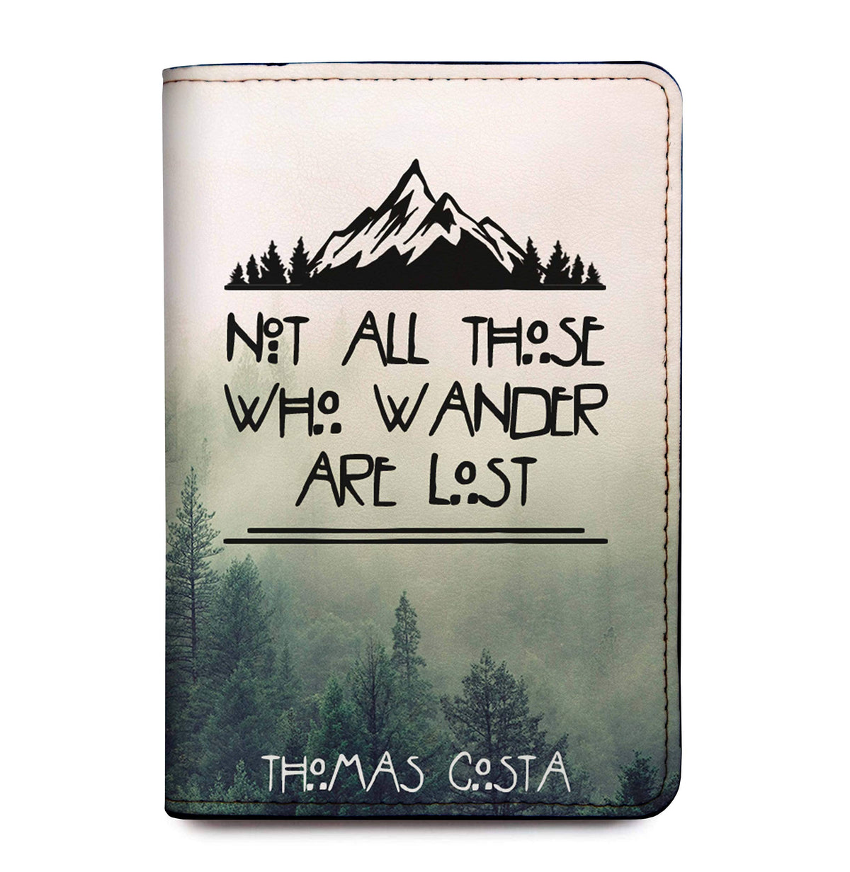 Personalized Passport Holder - Custom Vegan Leather RFID Passport Cover