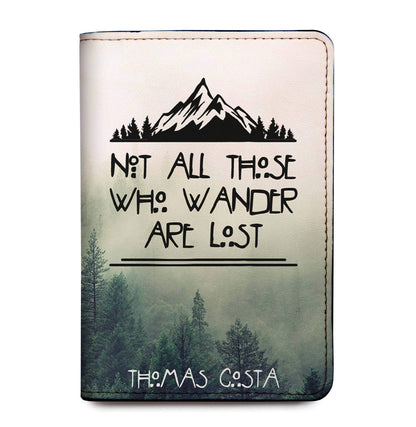 Personalized Passport Holder - Custom Vegan Leather RFID Passport Cover