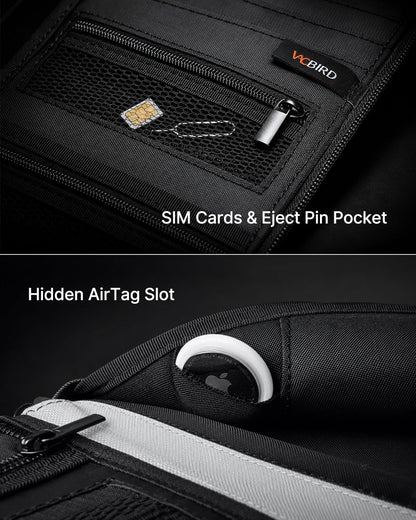 Vacbird Family Passport Holder, RFID Travel Wallet with Magnetic Pocket