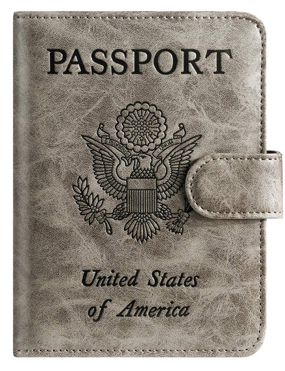 Airtag Passport Holder Cover Wallet RFID Blocking, Travel Essentials