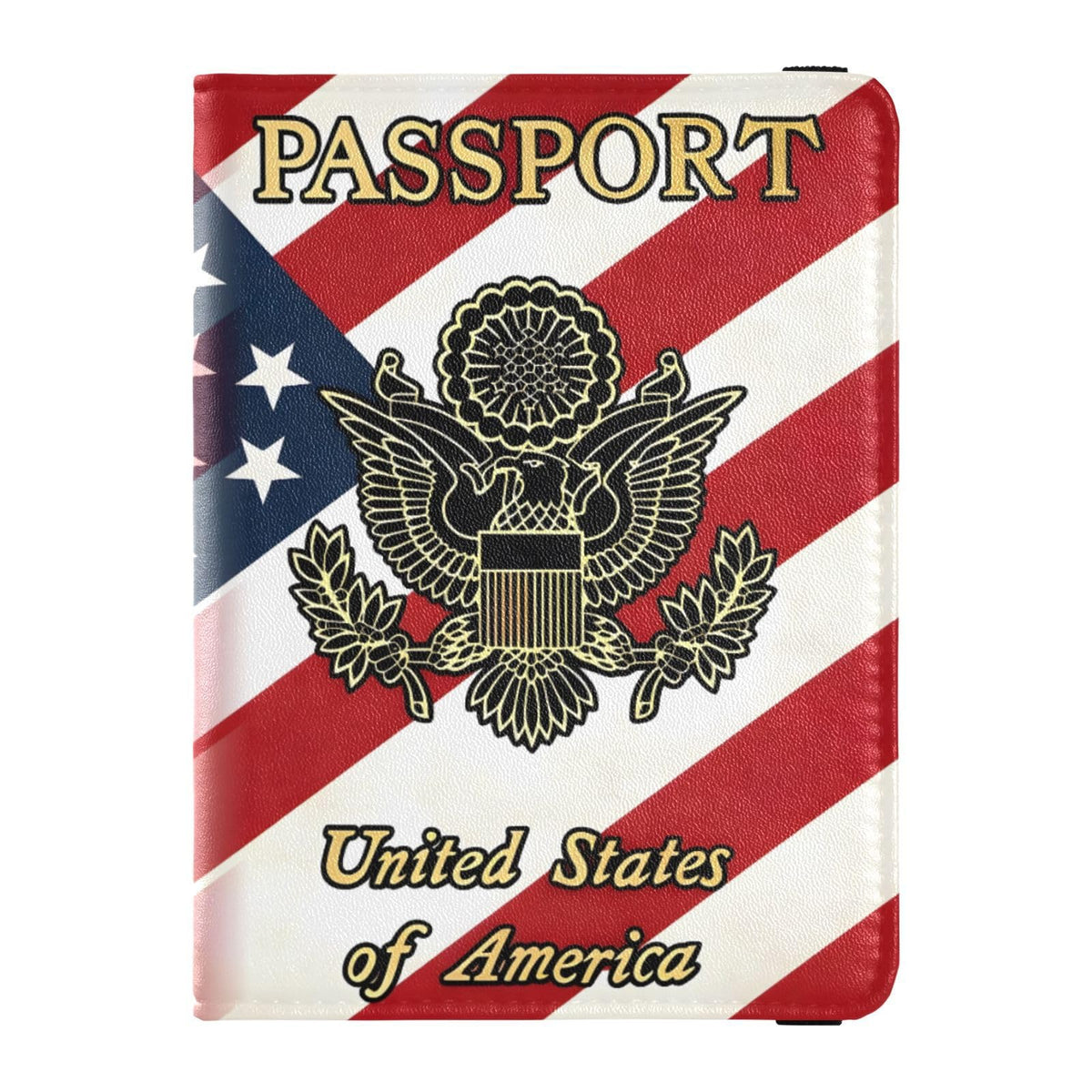 ALAZA Passport Holder, USA Leopard Passport Cover Travel Wallet with Credit Card Slots Rfid Wallet Waterproof Documents Organizer Women Men