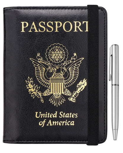 WALNEW Passport Holder for Travel, RFID Passport Wallet, Travel Essentials
