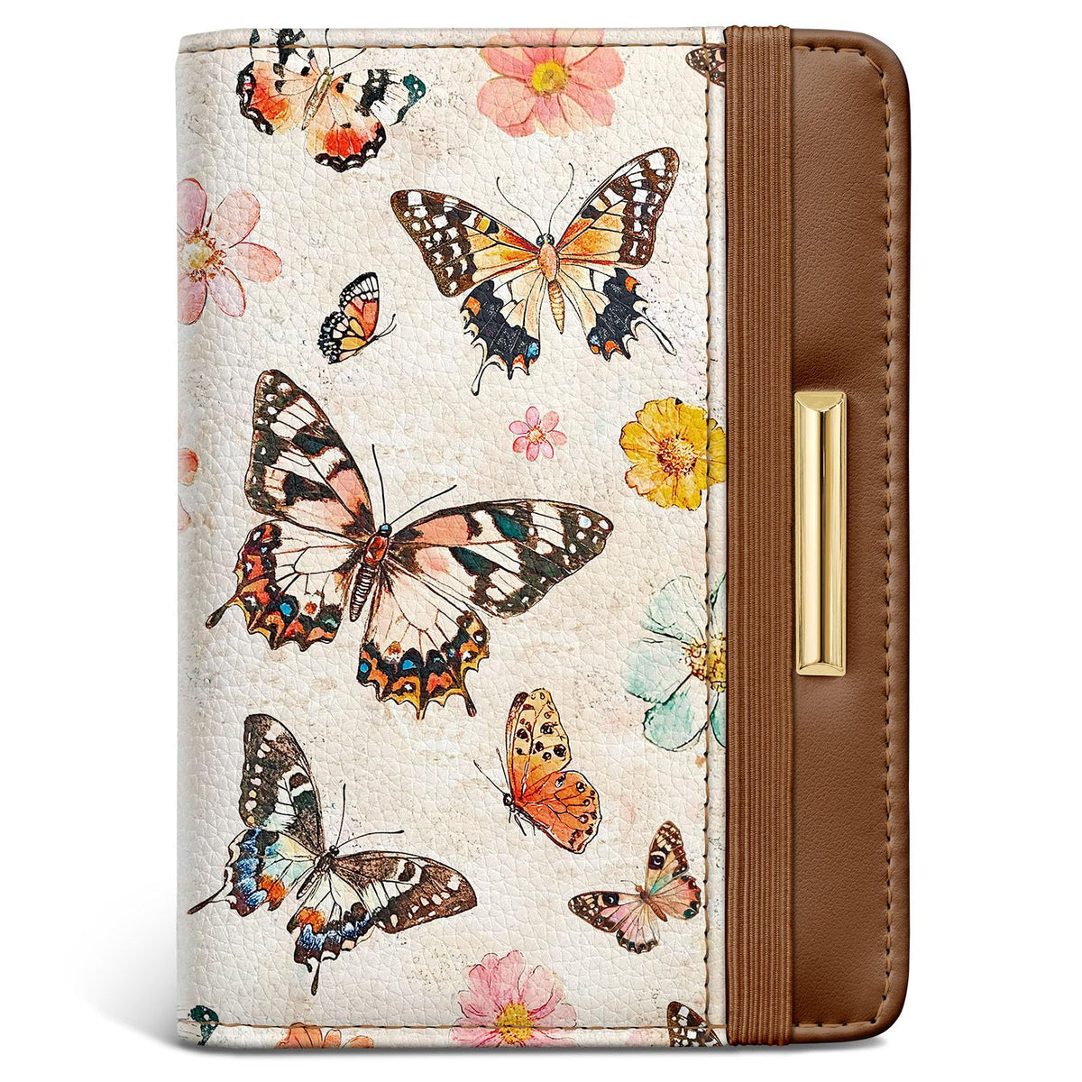 Coco Rossi Passport Holder Cover RFID Cute Slim Travel Wallet Women