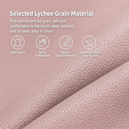 Genuine Leather Passport Holder, Litchi Grain Cowhide Slim Travel Passport Wallet with Card Slots Fold Cover Design for Men & Women